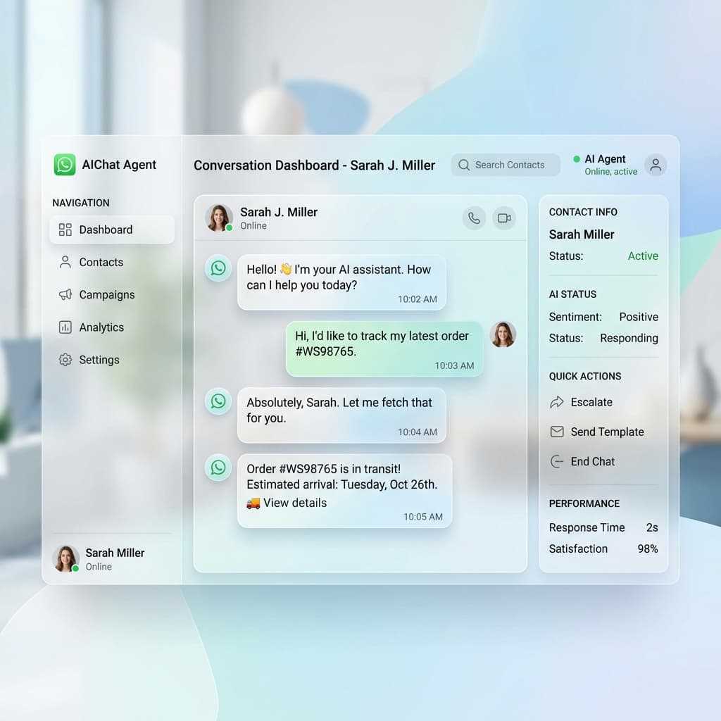 ChatRoute WhatsApp AI Dashboard